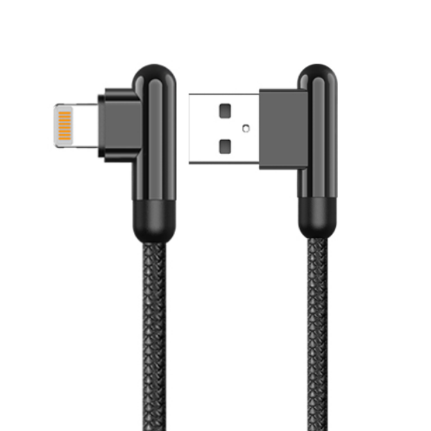 Кутовий кабель Kaku KSC-125 USB Lightning 1.2 m - Black