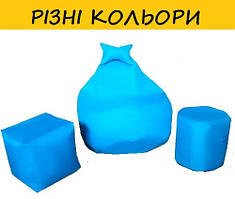 Комплект "Груша з Пуфиками". Різні кольори.