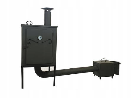 Металева коптильня 2 в1 для холодного та гарячого копчення Smoke House, фото 1