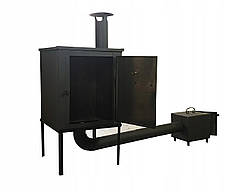 Металева коптильня 2 в1 для холодного та гарячого копчення Smoke House, фото 4
