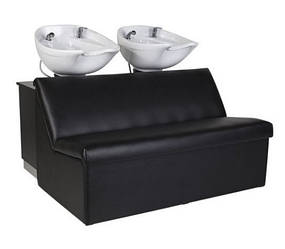 Перукарська DOUBLE Мийка для салону краси 2 мийки з подвійним кріслом-диванчиком для клієнтів Mali 2/2