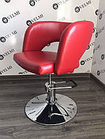 Парикмахерское кресло для клиентов салона красоты "Den" кресла для парикмахеров цвет любой пятилучье хром