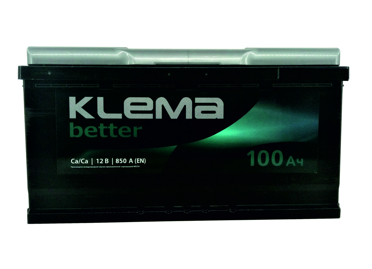 Акумулятор KLEMA BETTER 6CT-100-0 100 Ah/850A R+ (Клема) WESTA (ВЕСТА) Автомобільний АКБ Кислотний Україна НДC