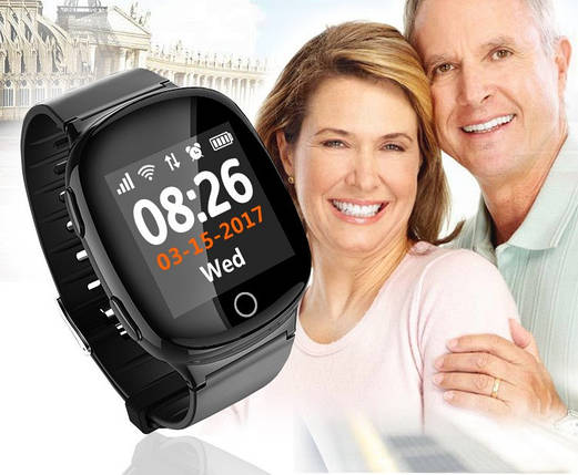 Розумні годинник Smart GPS D100 для літніх, фото 2