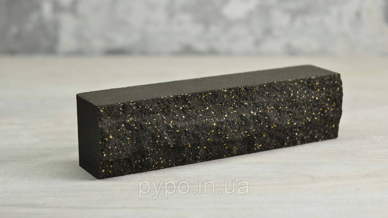 Цегла рвана скеля половинка стінова Торф'яний "Slim Stone".