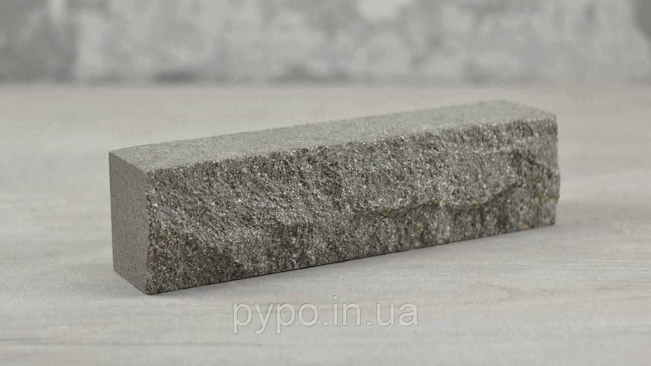 Рвана цегла скеля половинка Сірий "Slim Stone"., фото 1