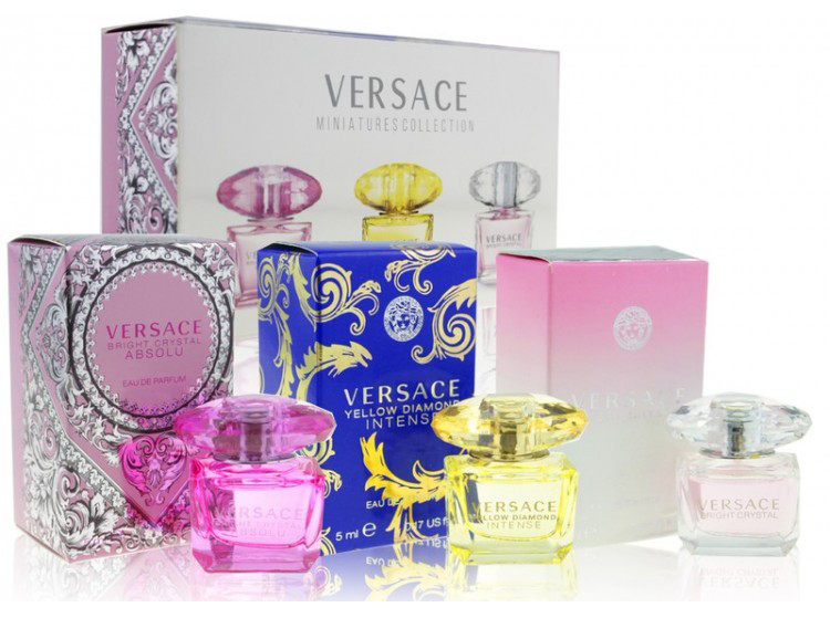 Подарунковий жіночий набір міні-парфумів Versace Miniatures Collection 3*5 мл