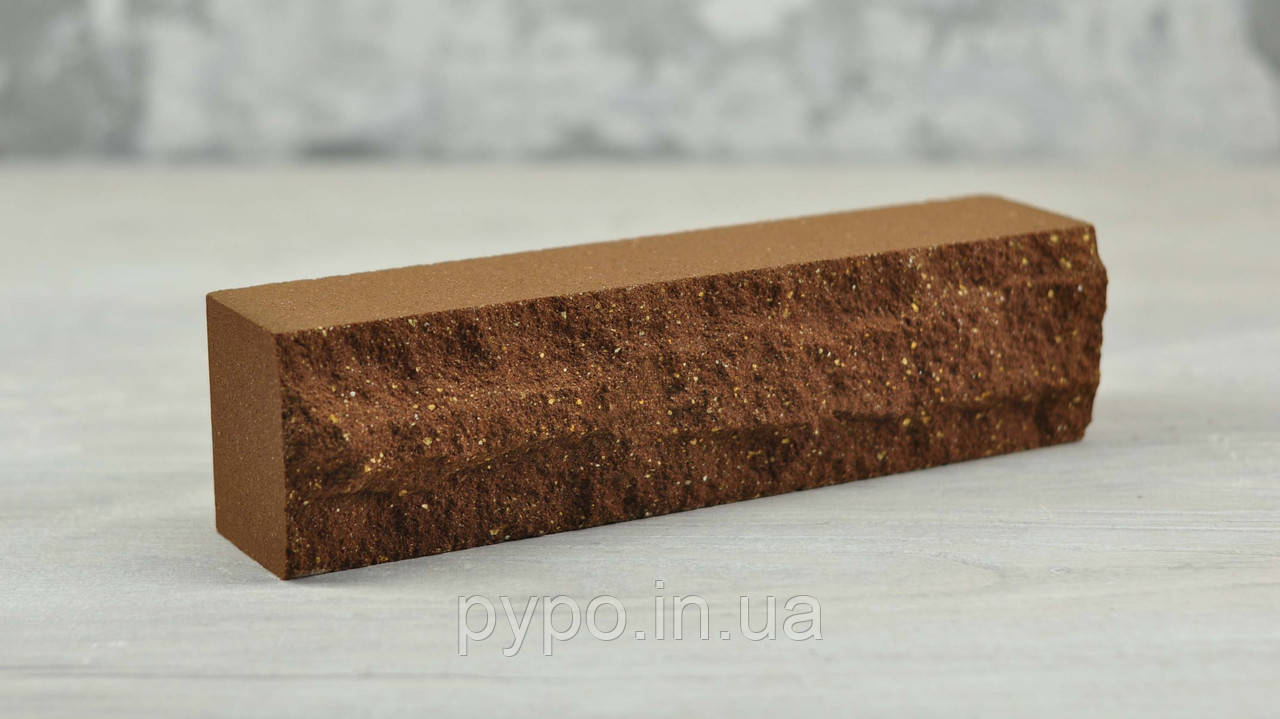 Цегла рвана скеля половинка стінова Капучино "Slim Stone".