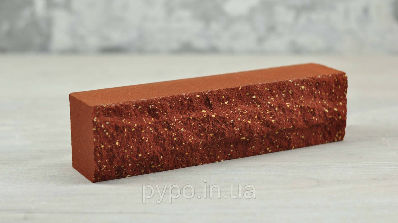 Рвана цегла скала половинка Вишневий "Slim Stone".