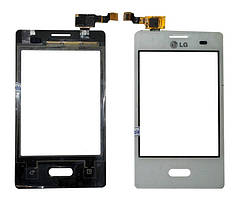 Тачскрін (сенсор) для LG E400 Optimus L3 білий