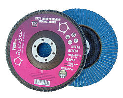 21-12512 BlackStar PROF-Line Диск шліфувальний пелюстковий T29 Р120 125мм (10шт)
