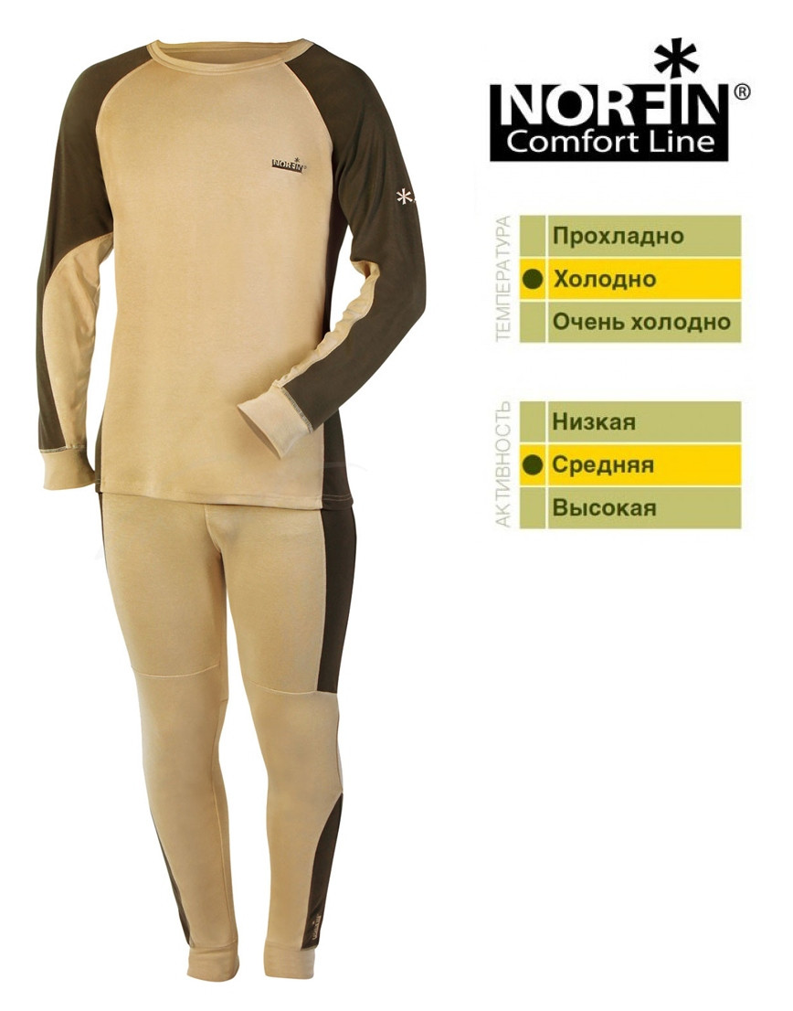 Термобелье Norfin Comfort Line (S, M, L, XL, 2XL 3XL), термобелье для охоты и рыбалки