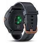 Смарт-годинник Garmin Vivoactive 3 Music Granite Blue with Rose Gold Hardware, фото 3