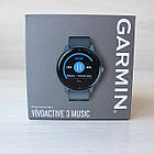 Смарт-годинник Garmin Vivoactive 3 Music Granite Blue with Rose Gold Hardware, фото 4