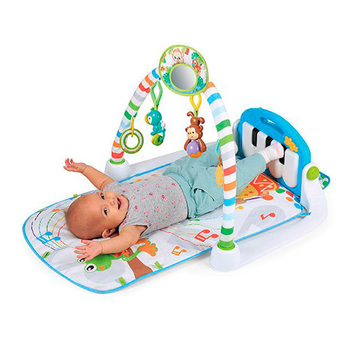 Килимок розвивальний для немовляти 63558 дуга підвіски-брязкальця 4 штуки піаніно, фото 1