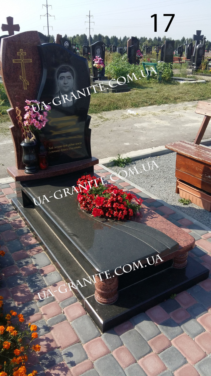 Комбінований пам’ятник на цвинтар 1000*2000