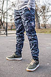 Штани з кишенями карго беркут, штани Cargo "REXTIM" Criminal dark blue camo, фото 2