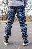 Штани з кишенями карго беркут, штани Cargo "REXTIM" Criminal dark blue camo, фото 4