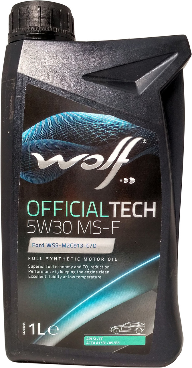 Моторное Масло Wolf Officialtech MS-F 5W-30 1л Для Экономии Топлива в ...
