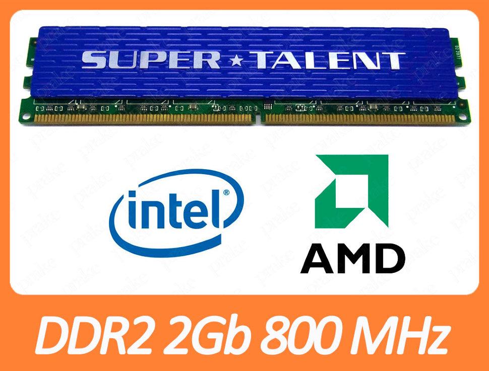 DDR2 2Gb 800 MHz (PC2-6400) CL4 Super Talent T800UX4GC4, фото 1