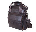 Чоловіча шкіряна сумка 8861-1-11 коричнева, фото 6