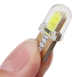 Автомобільна лампочка T10 W5W COB LED — білий, фото 4