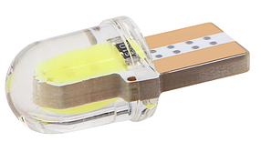 Автомобільна лампочка T10 W5W COB LED — блакитний