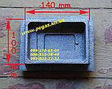 Дверцята чавунна сажотруска прочистная (100х140) люк для золи, фото 2
