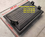 Чавунні дверцята для каміна зі склом барбекю мангал + піддувальна зольна (комплект), фото 4