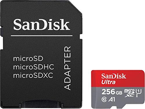 Карта пам'яті SanDisk 256Gb Ultra MicroSDXC Class 10 UHS-I A1 + SD-адаптер (SDSQUAR-256G-GN6MA)