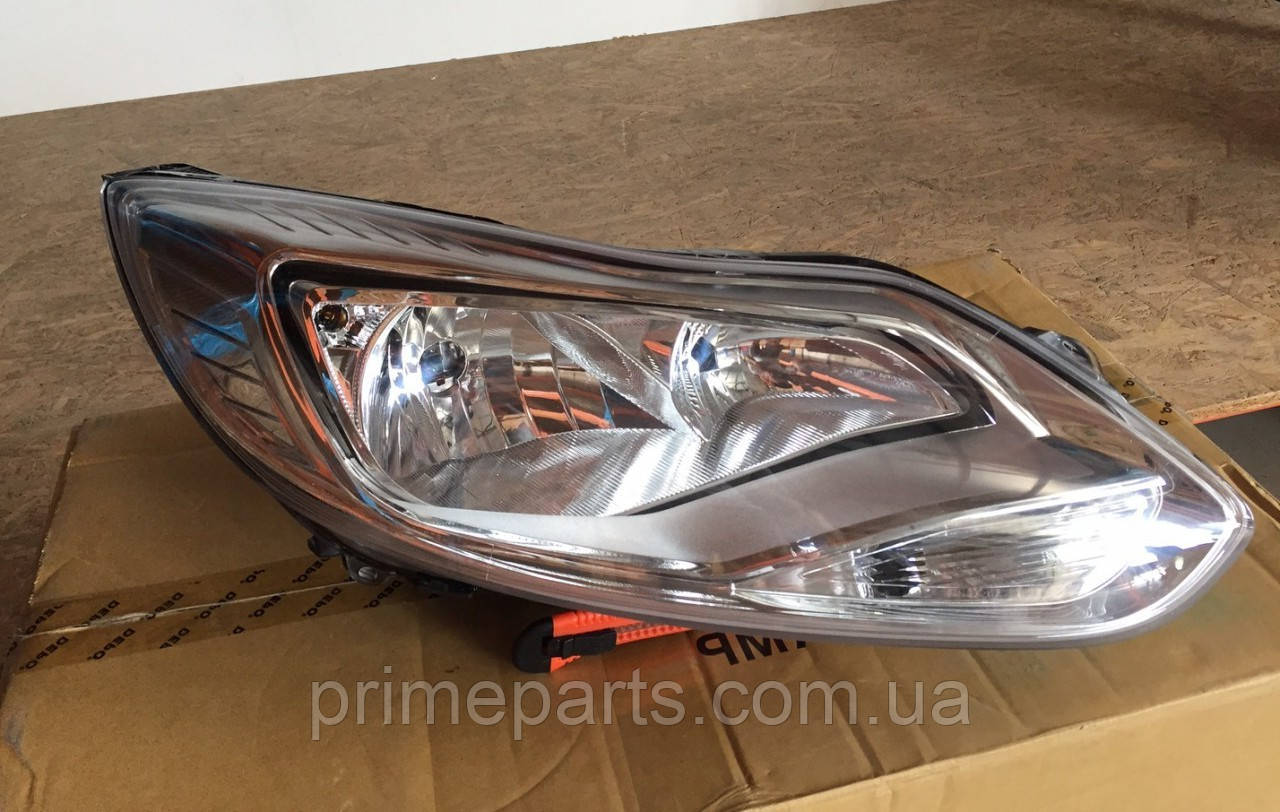 Фара Ford Focus 3 хром фари Форд Фокус 3