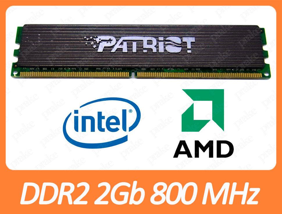 DDR2 2GB 800 MHz (PC2-6400) CL4 Patriot PEP22G6400LL, фото 1