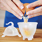 [ОПТ] Набір форм для варіння яєць без шкаралупи Eggies RedSun (6 штук) з ложкою-сепаратором. Фільтр Eggies, фото 2