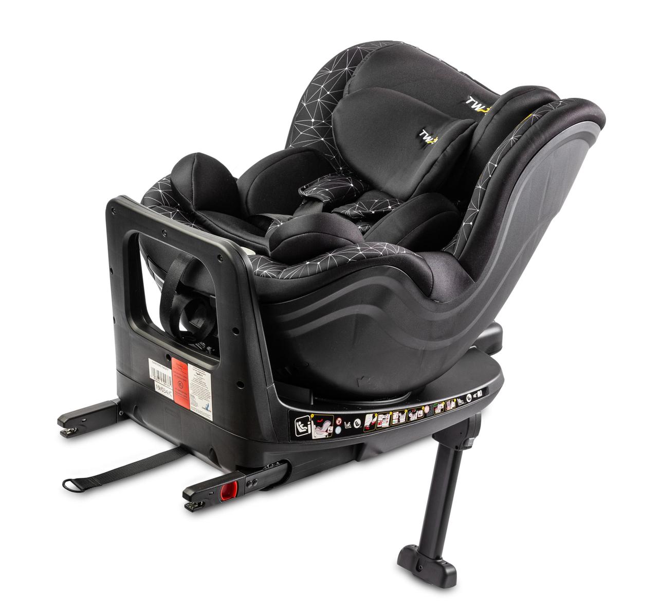 Дитяче автокрісло Caretero Twisty Black Isofix (ECE R129 i-Size) (0-18кг), фото 1