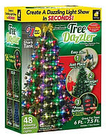 Новогодняя гирлянда Tree Dazzler 48:LED RGB многорежимная