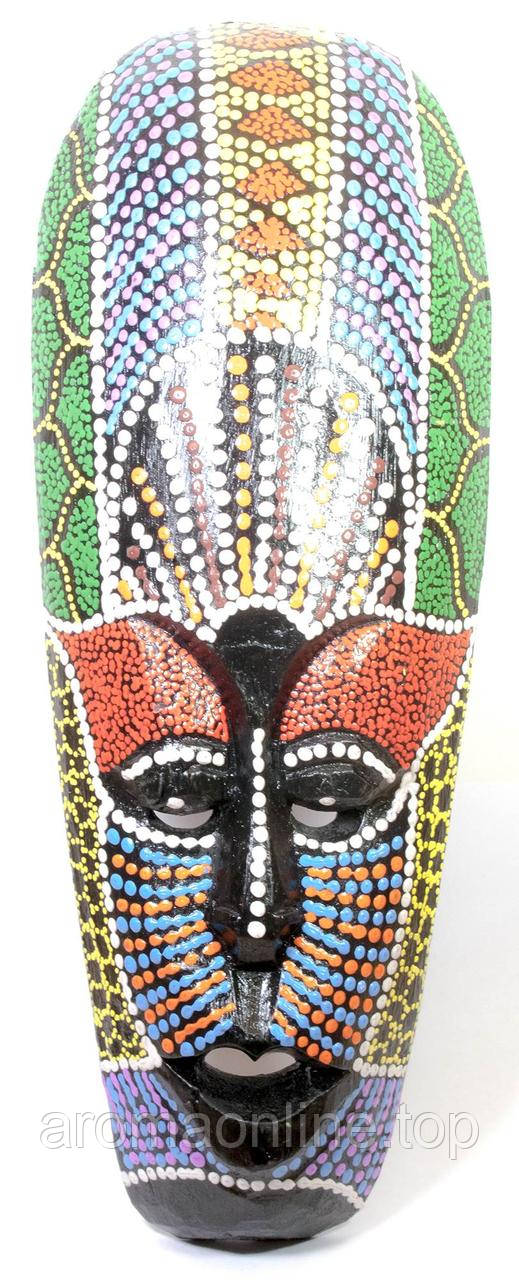 Маска розписна дерев'яна (30х11х2,5 см), фото 1