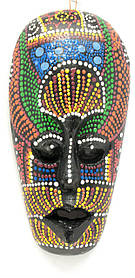 Маска розписна дерев'яна (19,5х9х2 см)