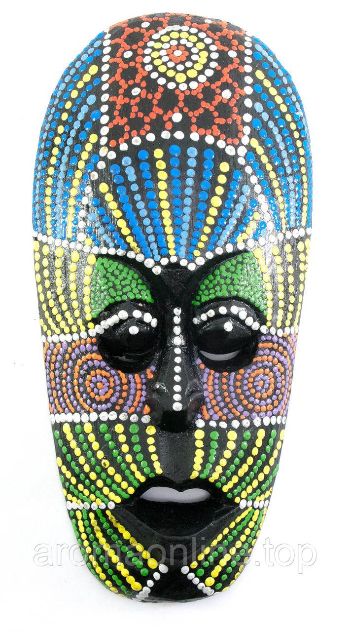 Маска розписна дерев'яна (20х10х2,5 см), фото 1