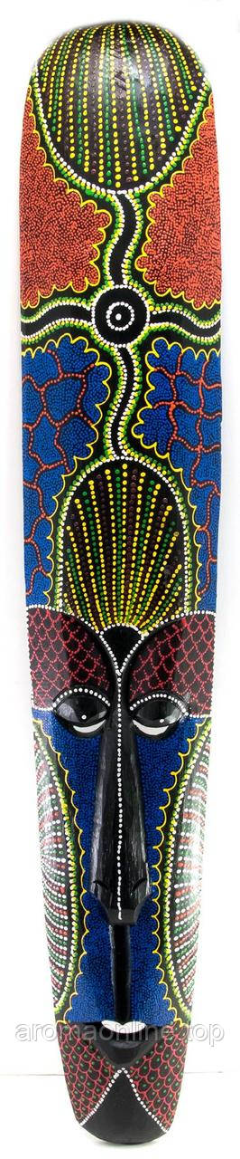 Маска розписна дерев'яна (100х16х3 см)A, фото 1