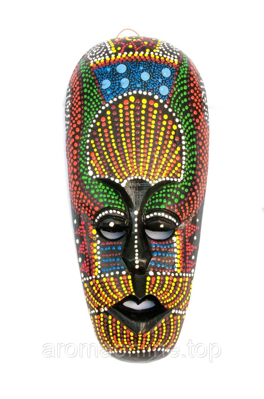 Маска розписна дерев'яна (24,5х11х2 см), фото 1