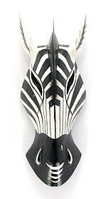 Маска "Зебра" розписна дерев'яна (30х11х3,5 см)