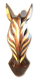 Маска "Зебра" розписна дерев'яна (41х14х6 см)