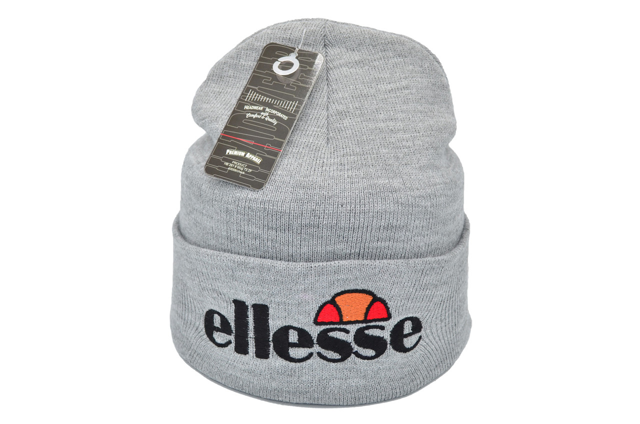 Шапка Flexfit Ellesse 53-57 см Світло-сіра (F-09118-67)