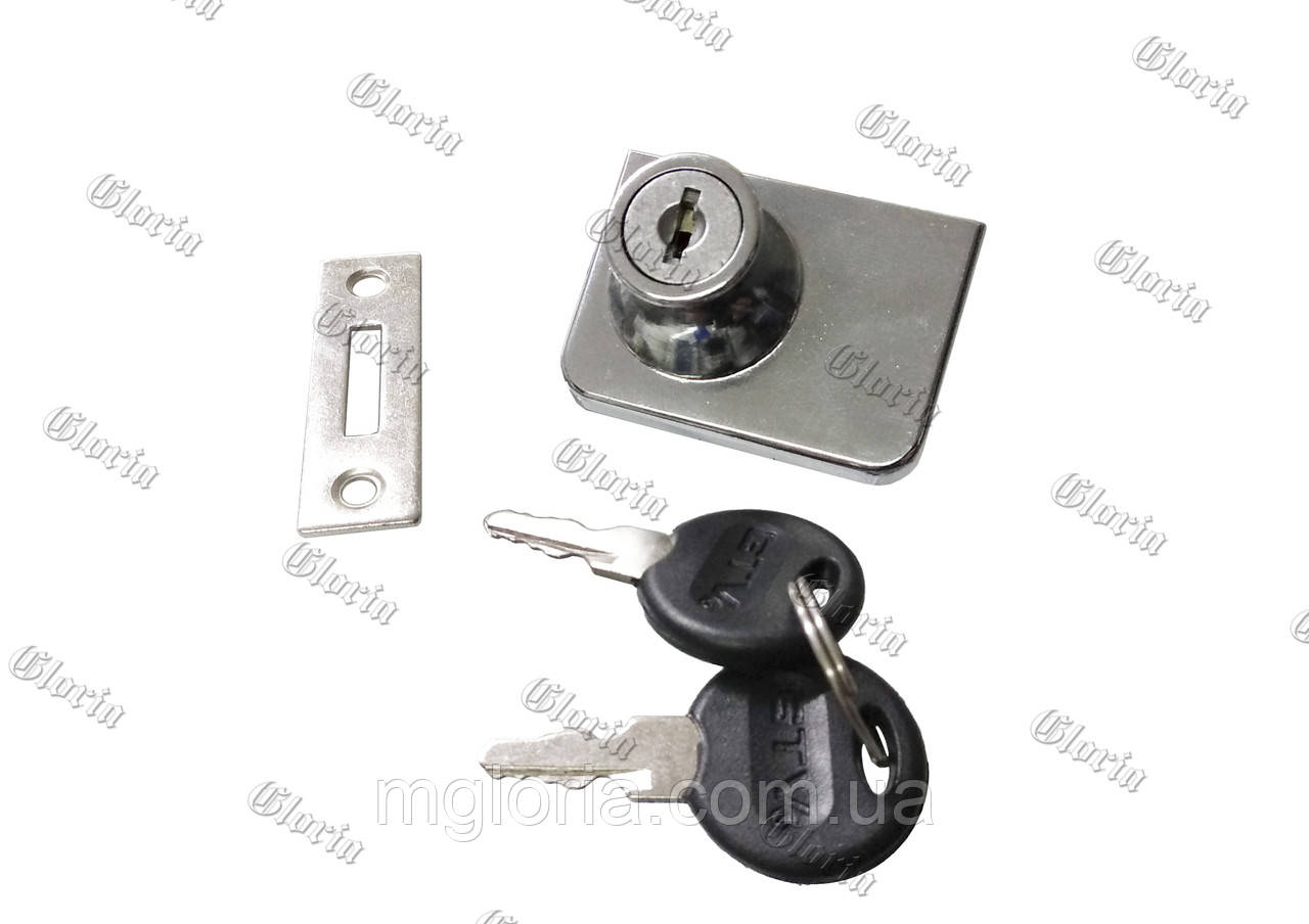 Замок для скла на дві двері KL-409