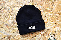 Молодежная шапка мужская The North Face Beanie черная