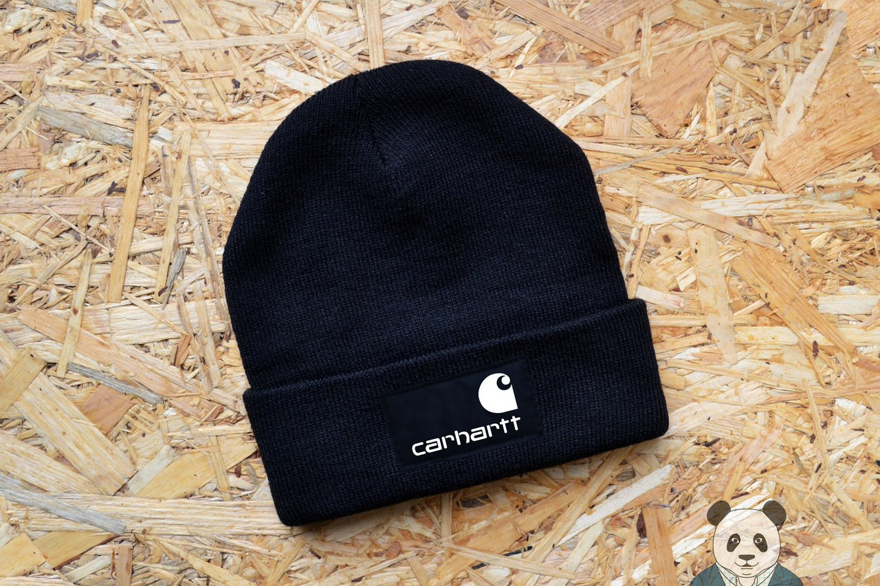 Молодіжна шапка чоловіча carhartt чорна