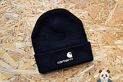 Молодіжна шапка чоловіча carhartt чорна