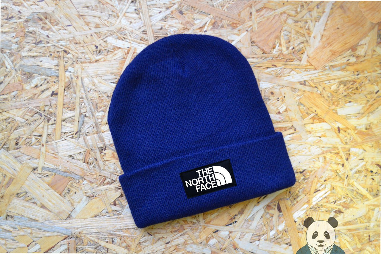 Модна шапка чоловіча The North Face Beanie синя