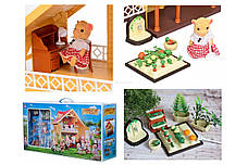 Великий будиночок Happy Family 012-03 тварини флакові (аналог Sylvanian Families). Свет, фото 3