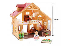 Великий будиночок Happy Family 012-03 тварини флакові (аналог Sylvanian Families). Свет, фото 3